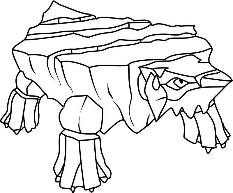Avalugg Pokemon Coloring Page