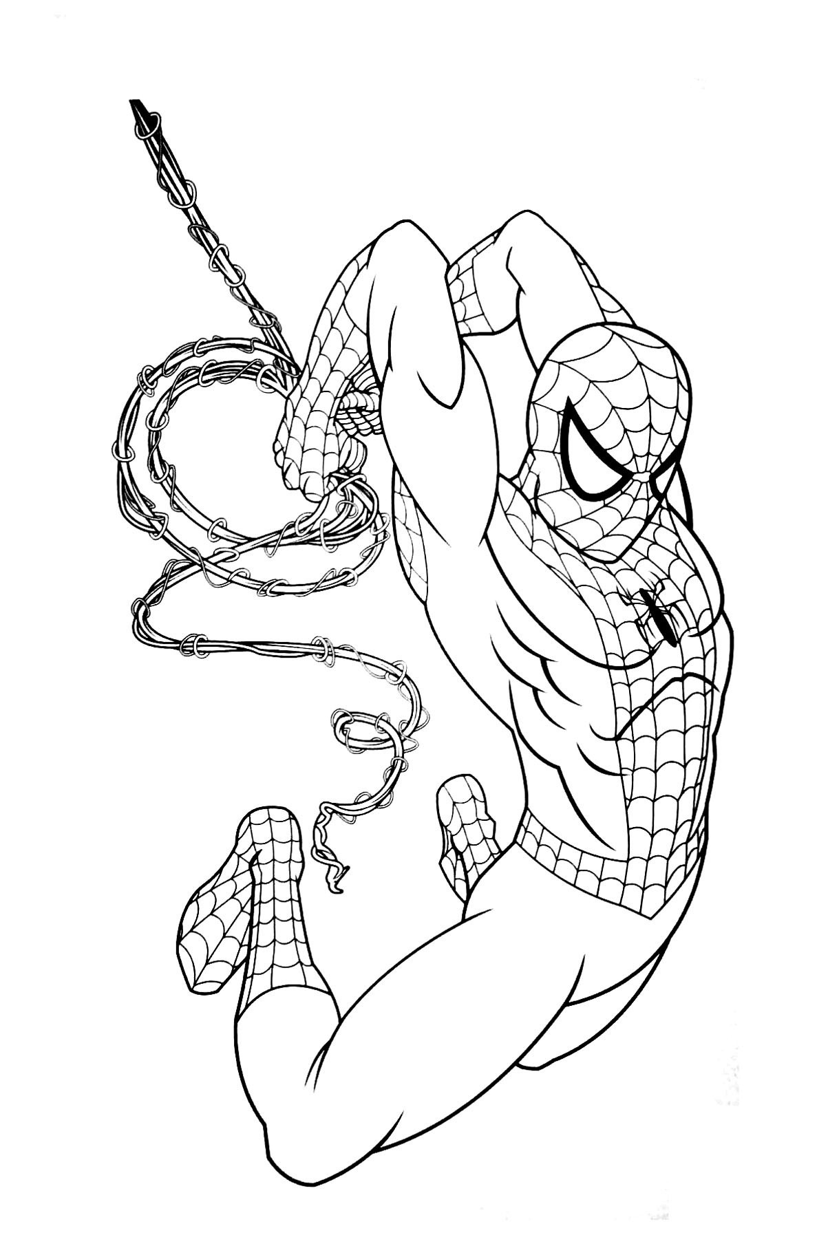 Avengers Endgame Spiderman Coloring Page