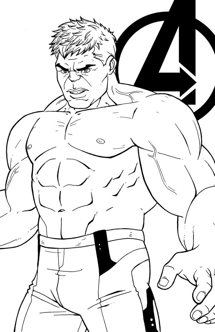 Avengers Endgame The Hulk Coloring Page