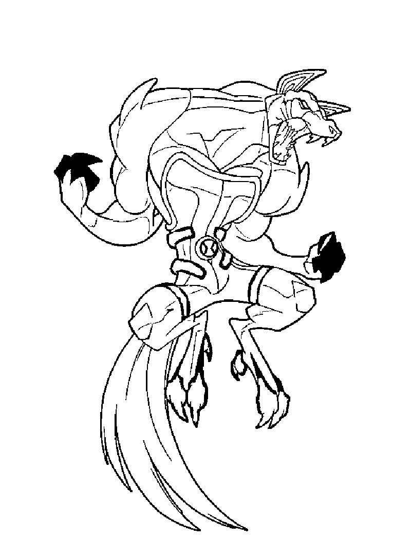Awesome Benwolf Coloring Page