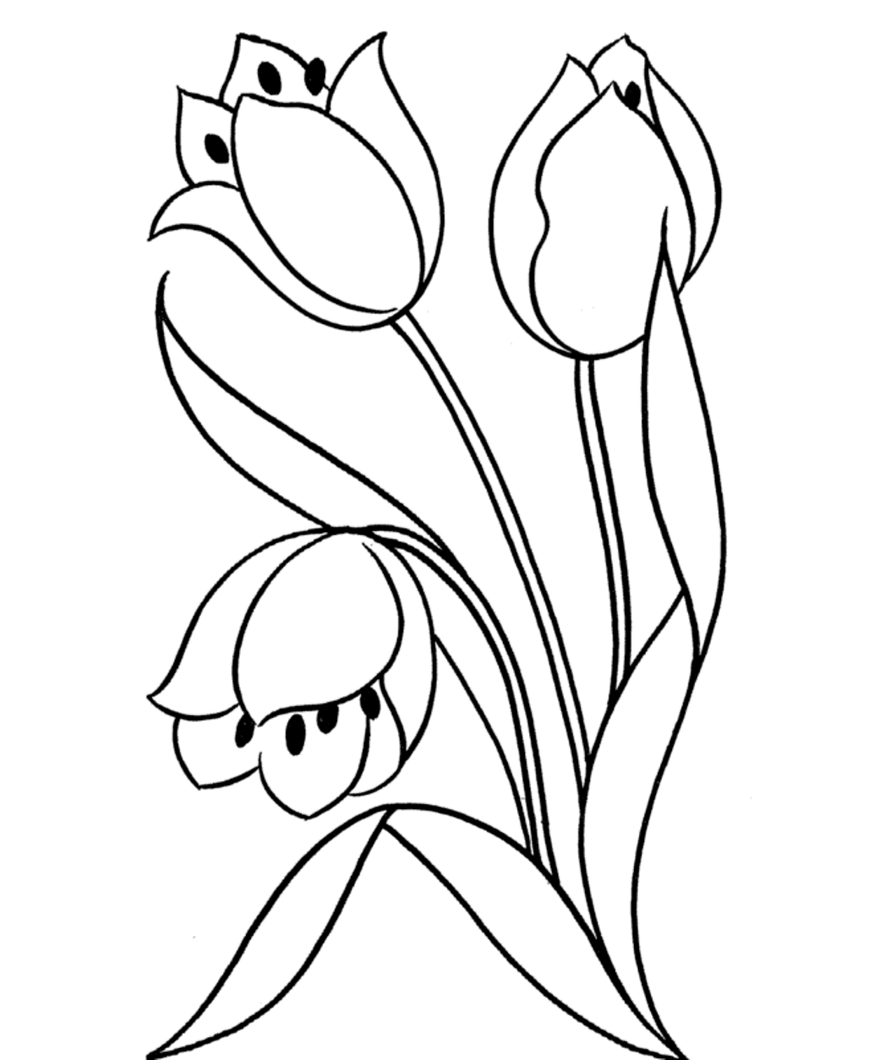 Awesome Flowers Coloring Page