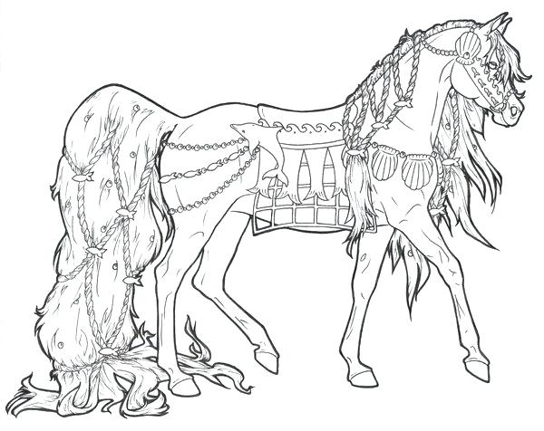 Awesome Horse Coloring Page