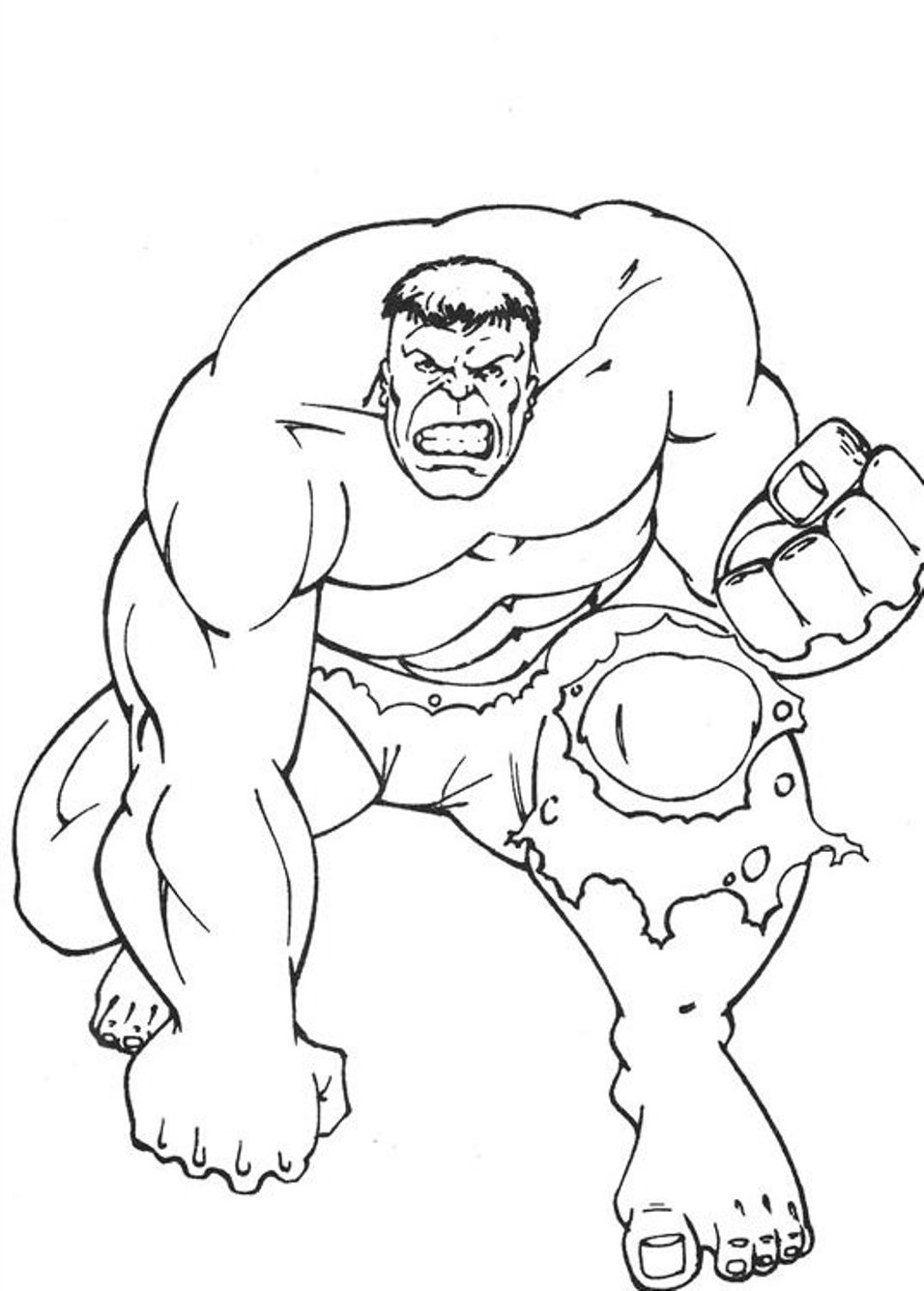 Awesome Hulk S5b3f Coloring Page