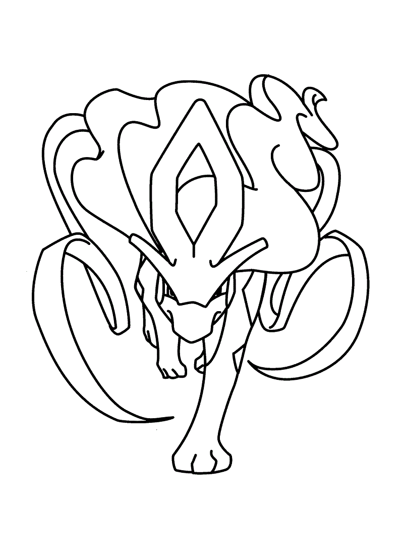 Awesome Suicune Coloring Page