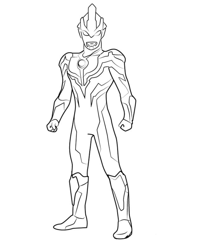 Awesome Ultraman Coloring Page
