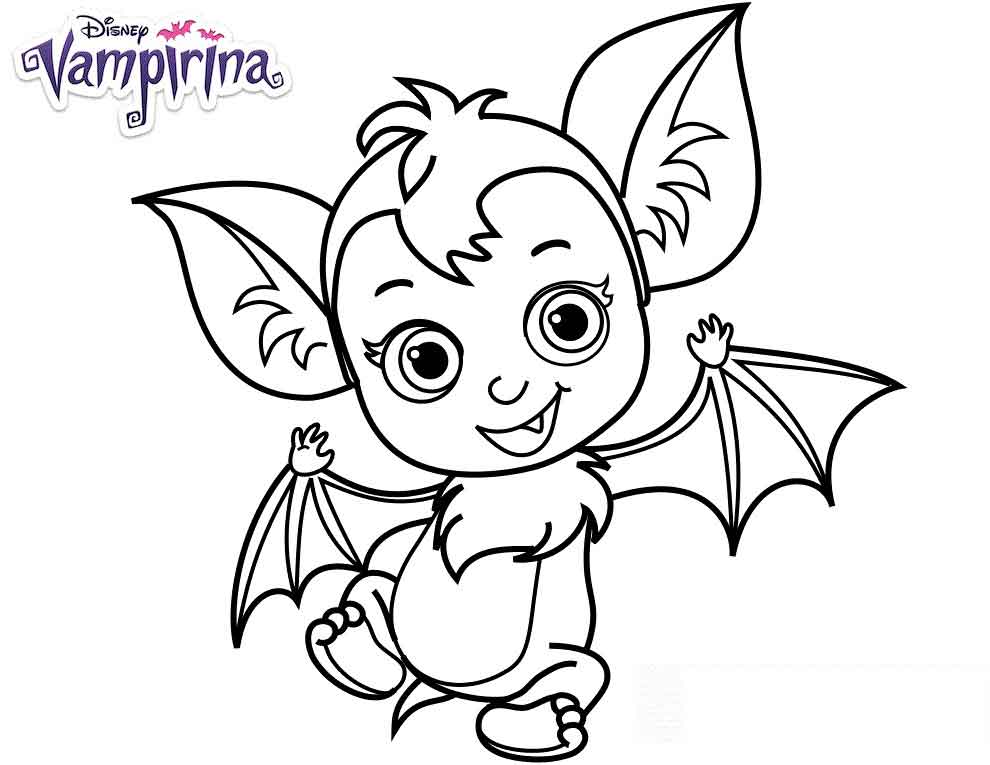 Baby Bat Vampirina Hauntley Coloring Page