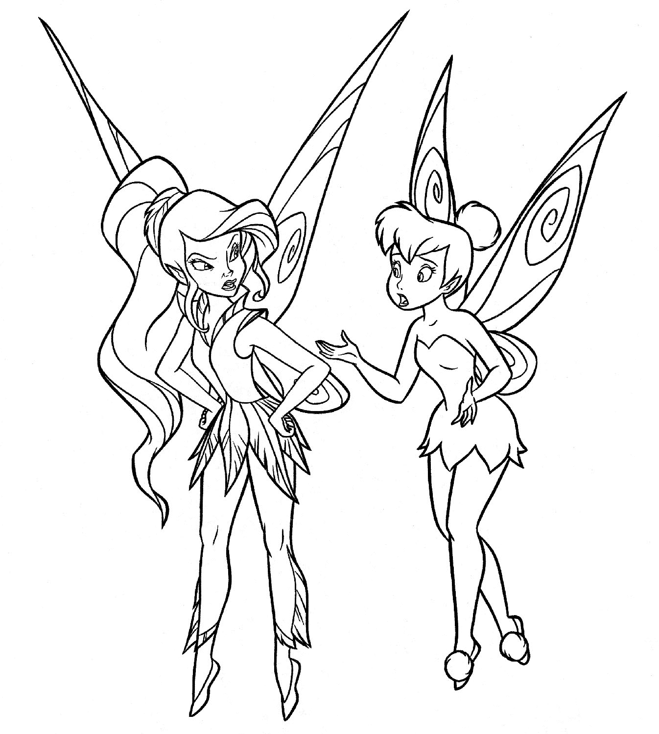 Baby Tinkerbells Coloring Page