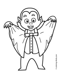 Baby Vampire Coloring Page