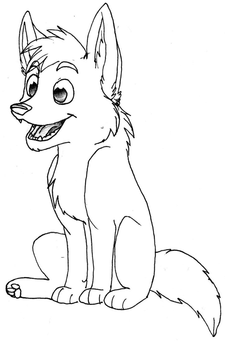 Baby Wolf Coloring Pages   Coloring Cool