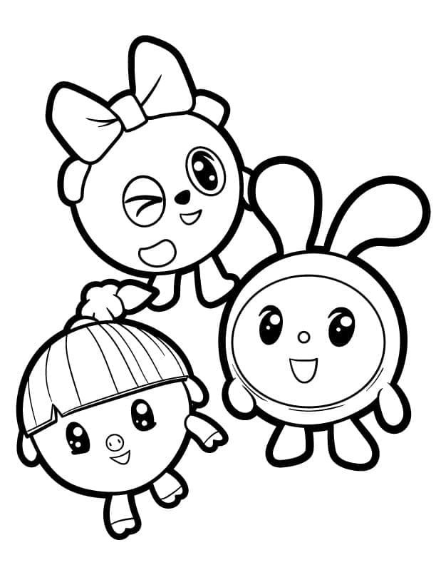 BabyRiki’s Characters Coloring Page