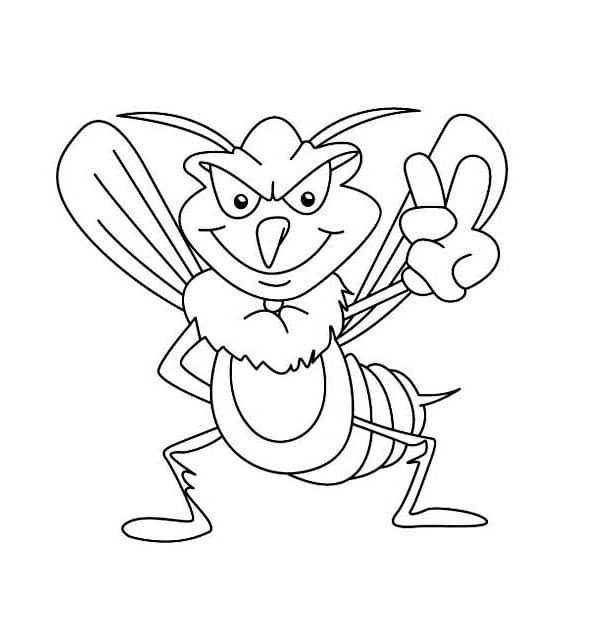 Bad Mosquito Coloring Page