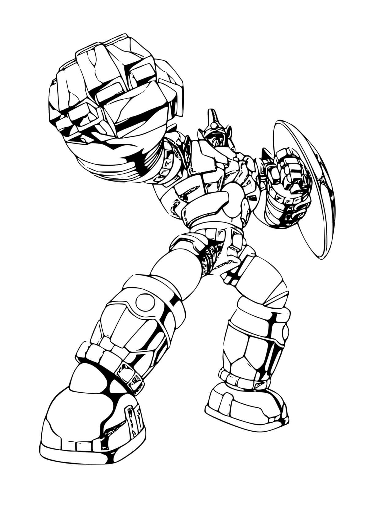 Bakugan Robot Coloring Page