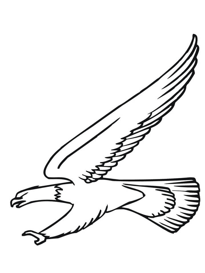Bald Eagle Attack Coloring Page