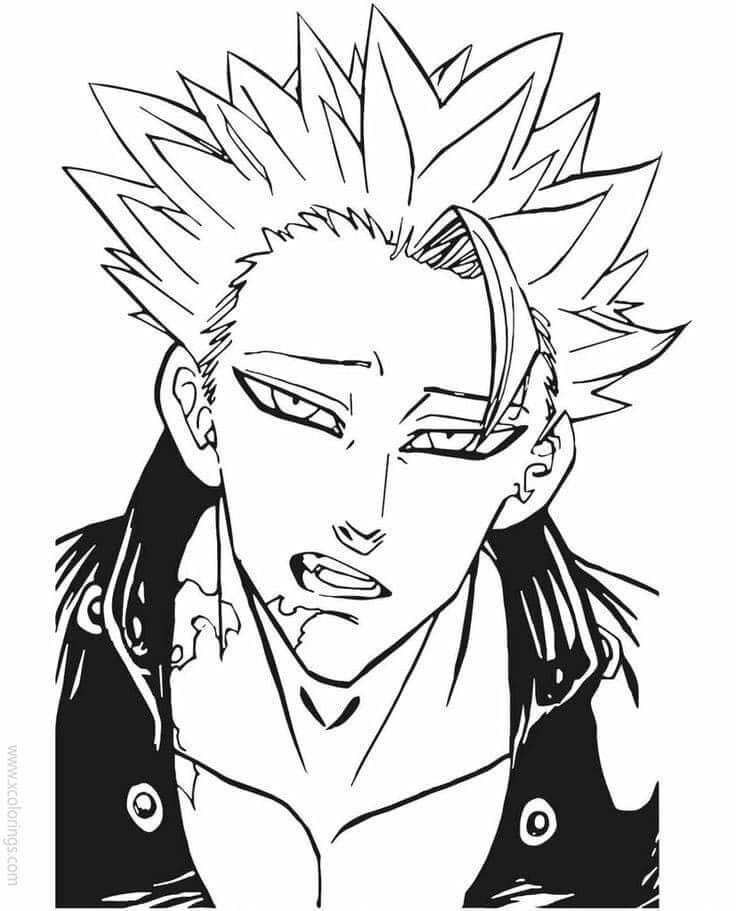 Ban from Seven Deadly Sins Coloring Page