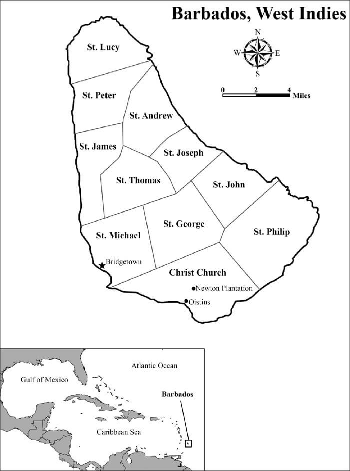 Barbados’s Map