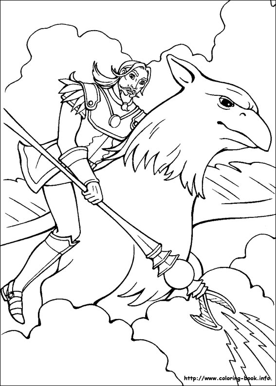 Barbie Magic Pegasus 06 Coloring Page