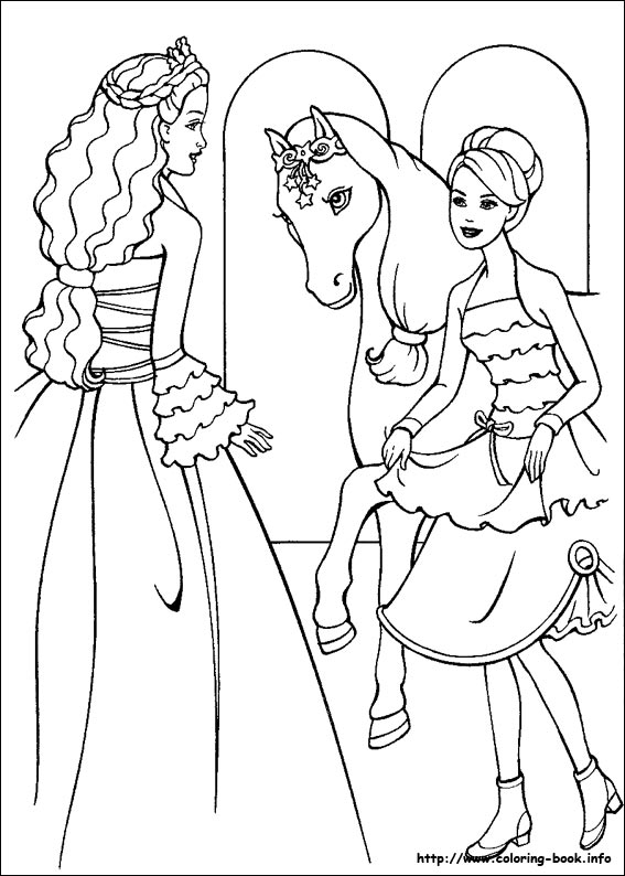 Barbie Magic Pegasus 09 Coloring Page