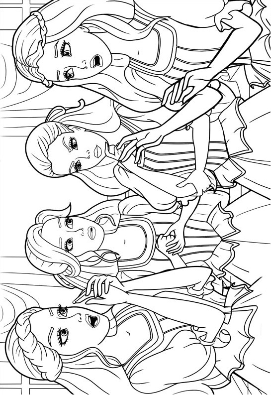 Barbie Musketeers 10 Coloring Page