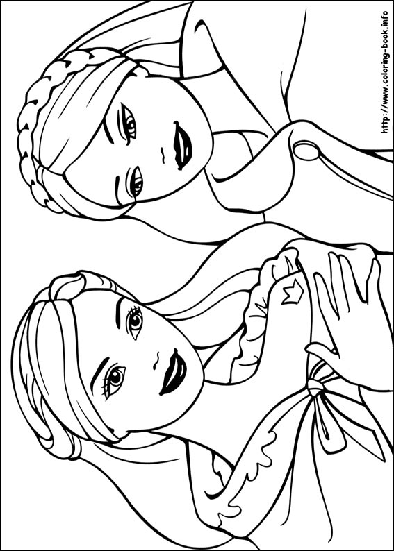 Barbie Princess 01 Coloring Page
