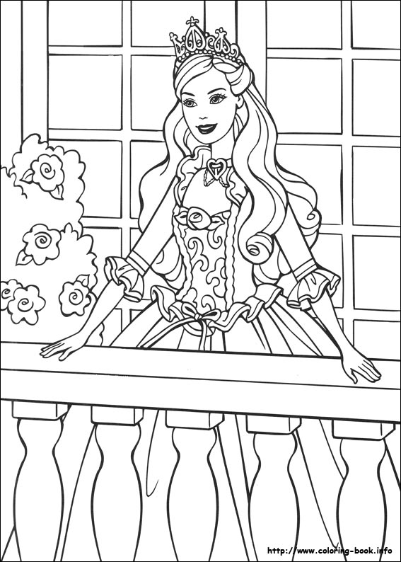 Barbie Princess 07 Coloring Page