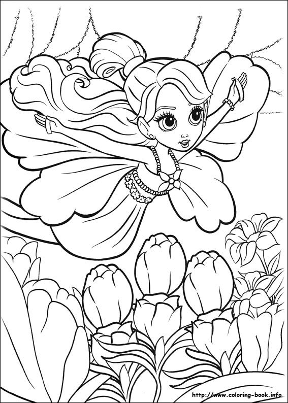 Barbie Thumbelina 03 Coloring Page