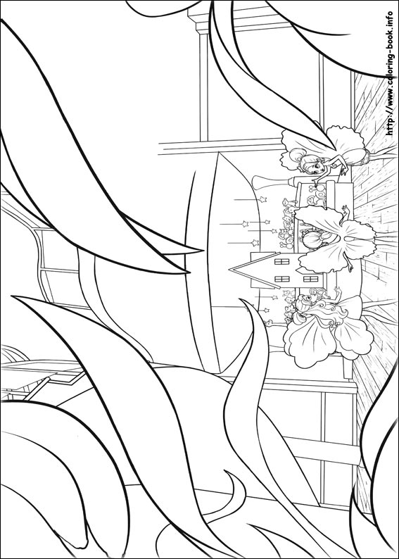 Barbie Thumbelina 04 Coloring Page