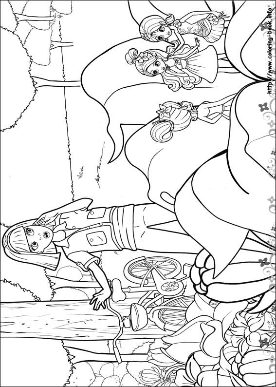 Barbie Thumbelina 05 Coloring Page