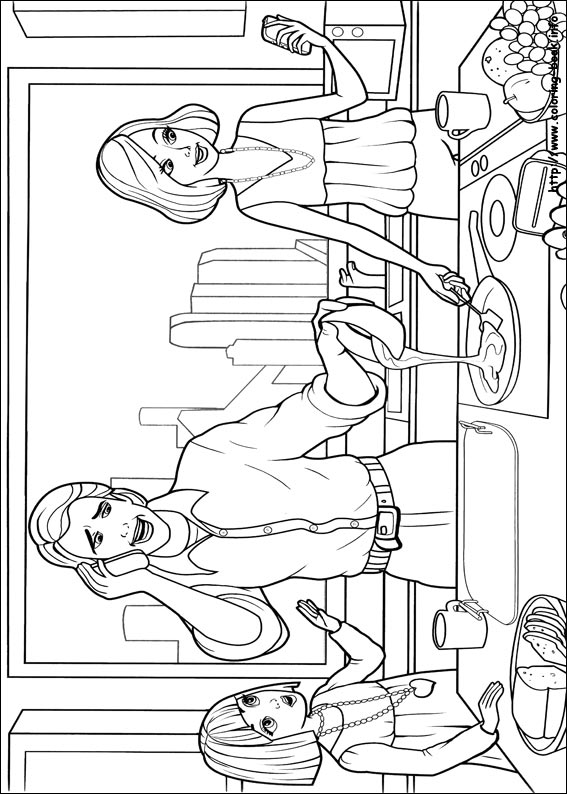 Barbie Thumbelina 10 Coloring Page