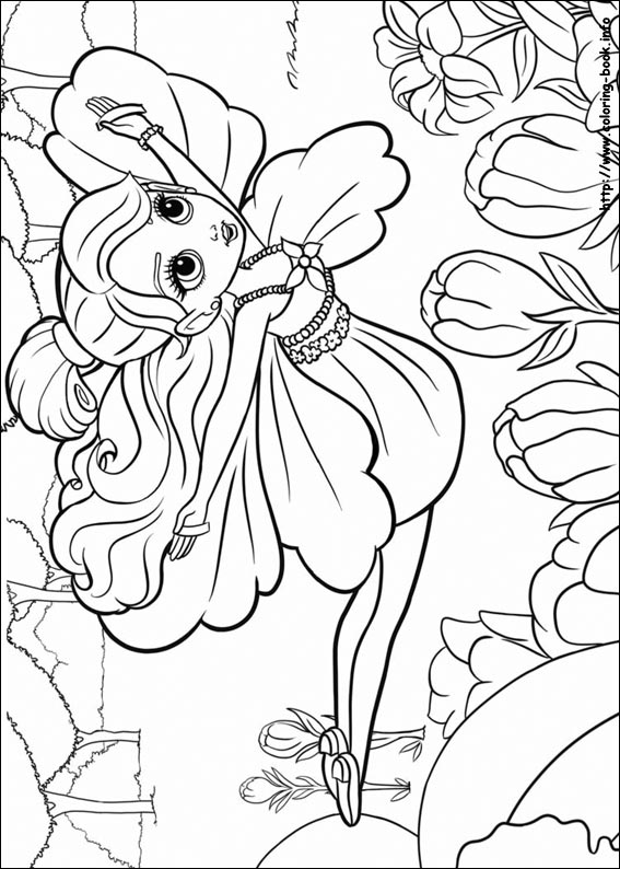 Barbie Thumbelina 18 Coloring Page