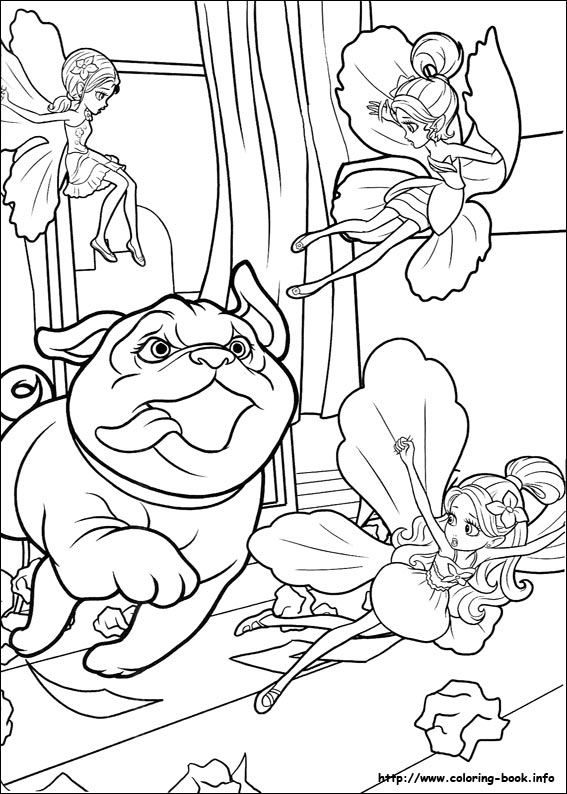 Barbie Thumbelina 22 Coloring Page
