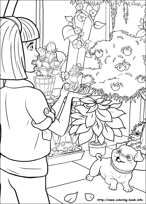 Barbie Thumbelina 28 Coloring Page