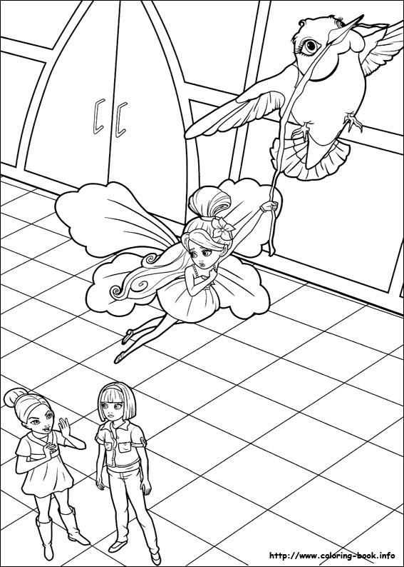 Barbie Thumbelina 29 Coloring Page