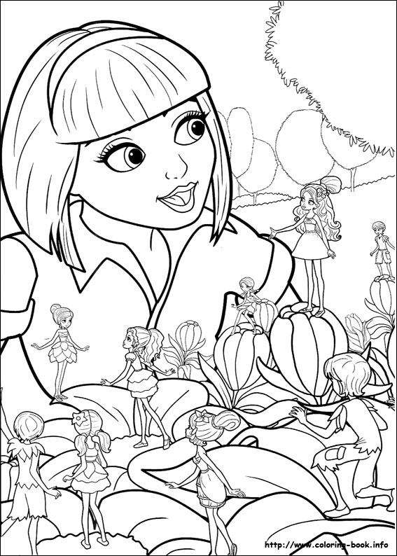 Barbie Thumbelina 30 Coloring Page