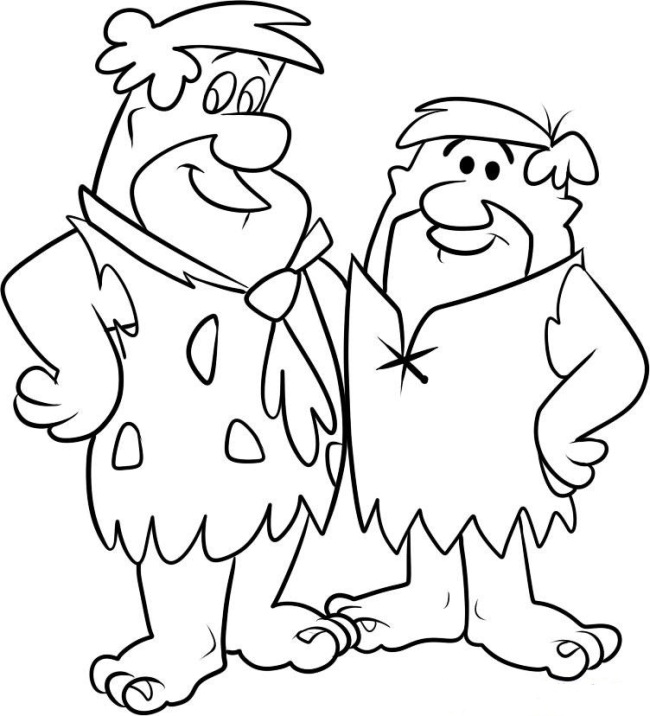 Barney And Fred Flintstones D675