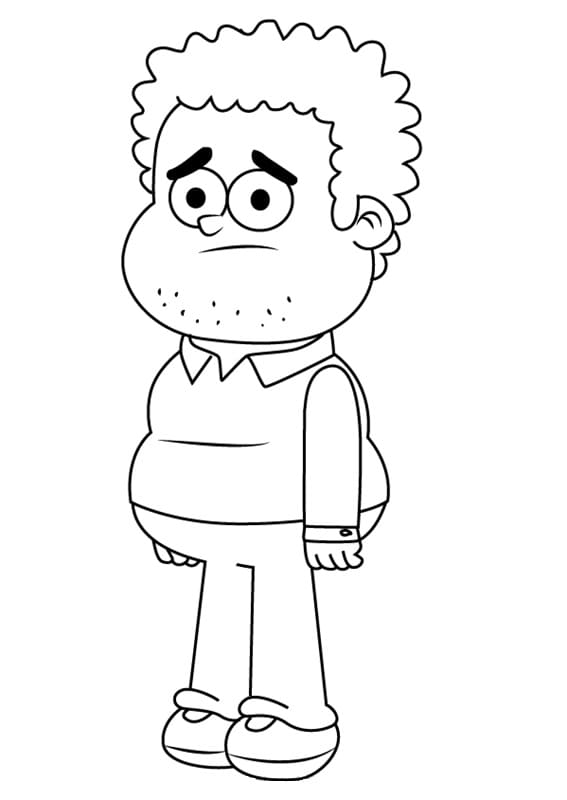 Barry from Looped Coloring Page