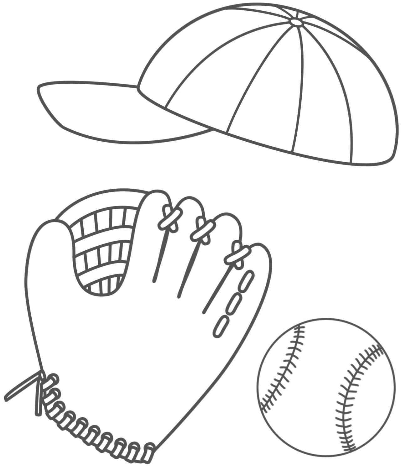 Baseball Stuff 86ef Coloring Page
