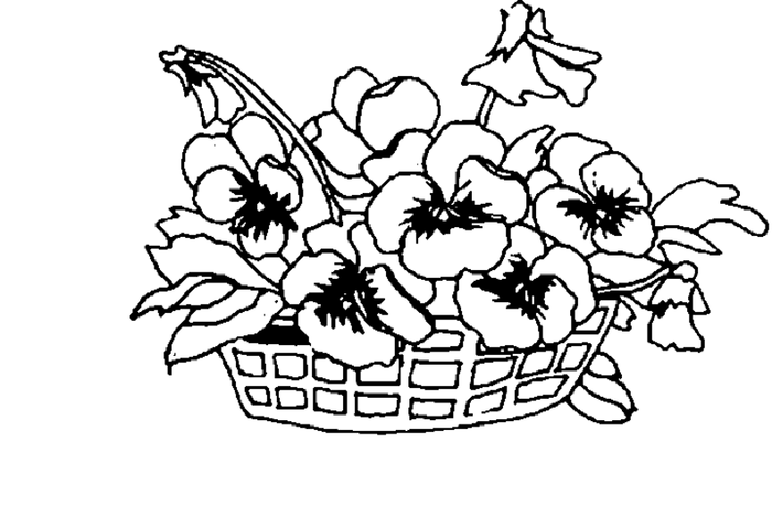 Basket Of Pansies
