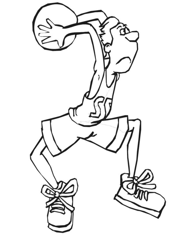 Basketball Player S For Kids5abd Coloring Page