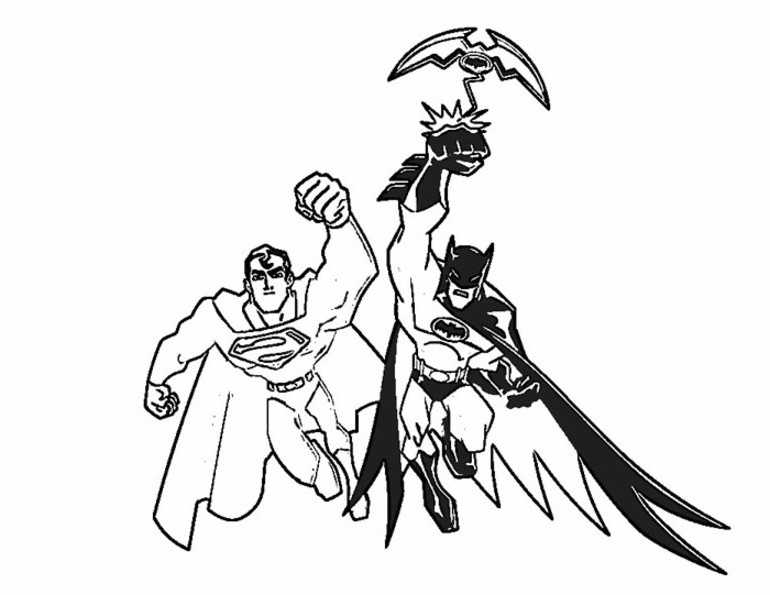 Batman And Superman S For Print02de Coloring Page