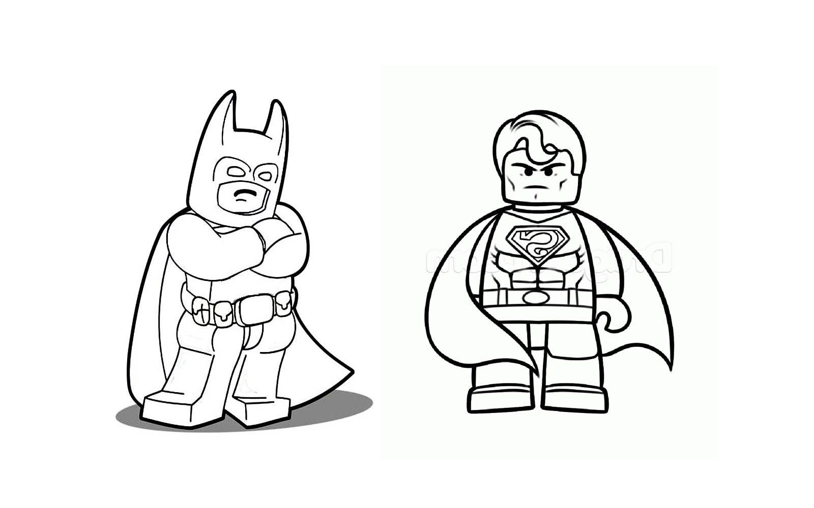 Batman With Superman Coloring Pages   Coloring Cool