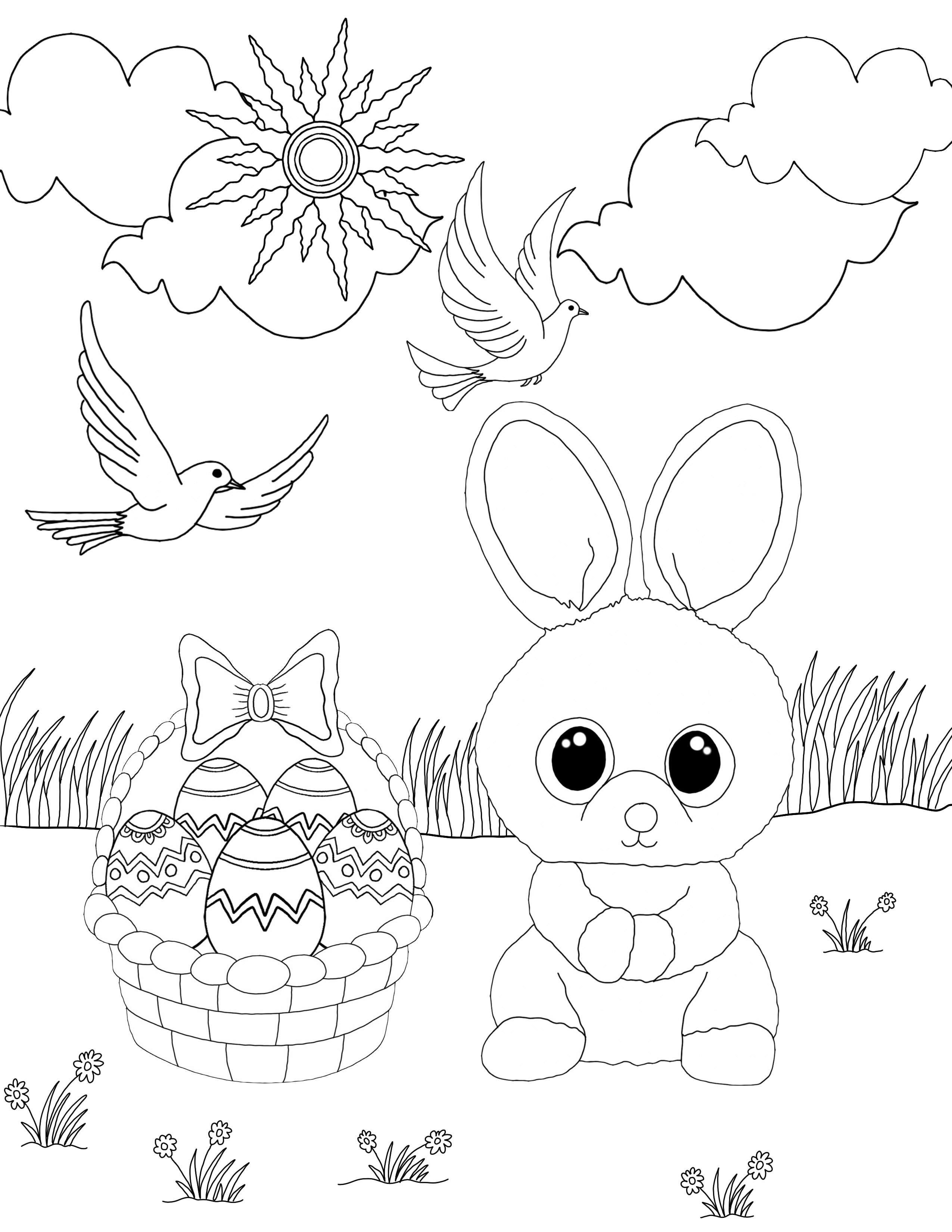 Beanie Boo Easter Eggs Rabbit