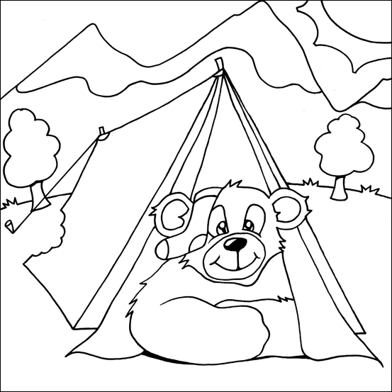 Bear in Tent