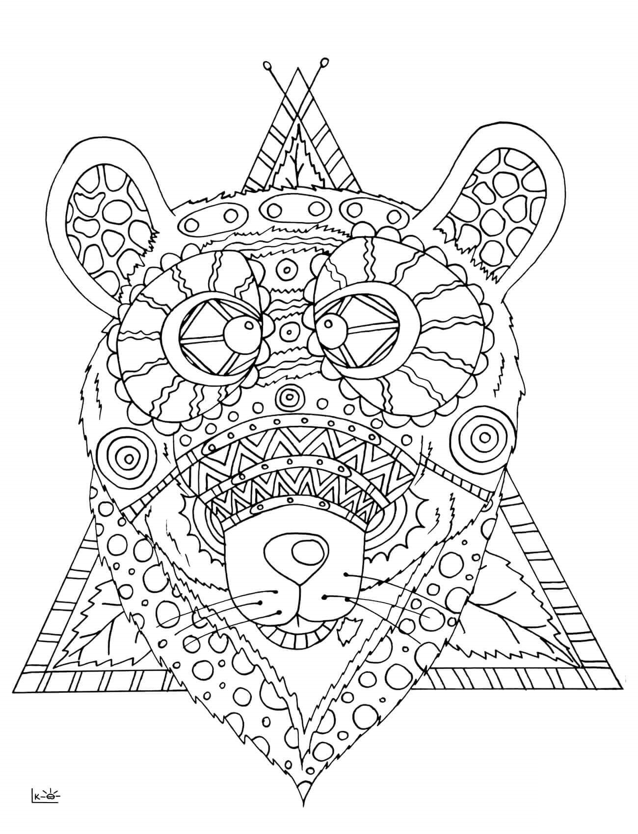 Bear With Tribal Pattern Adults