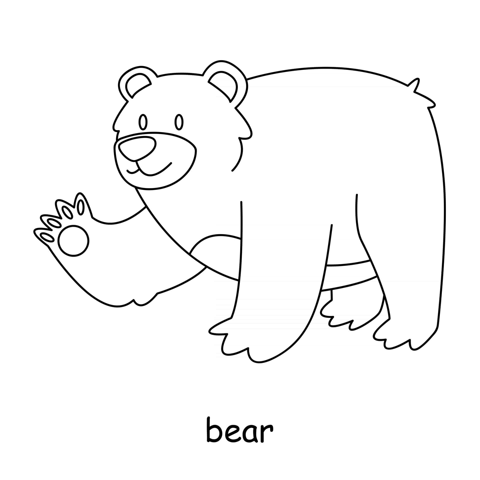 Bear Coloring Page