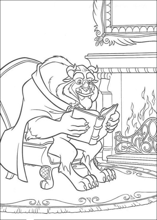 Beast Reading By The Fire Disney Princess 6dc2