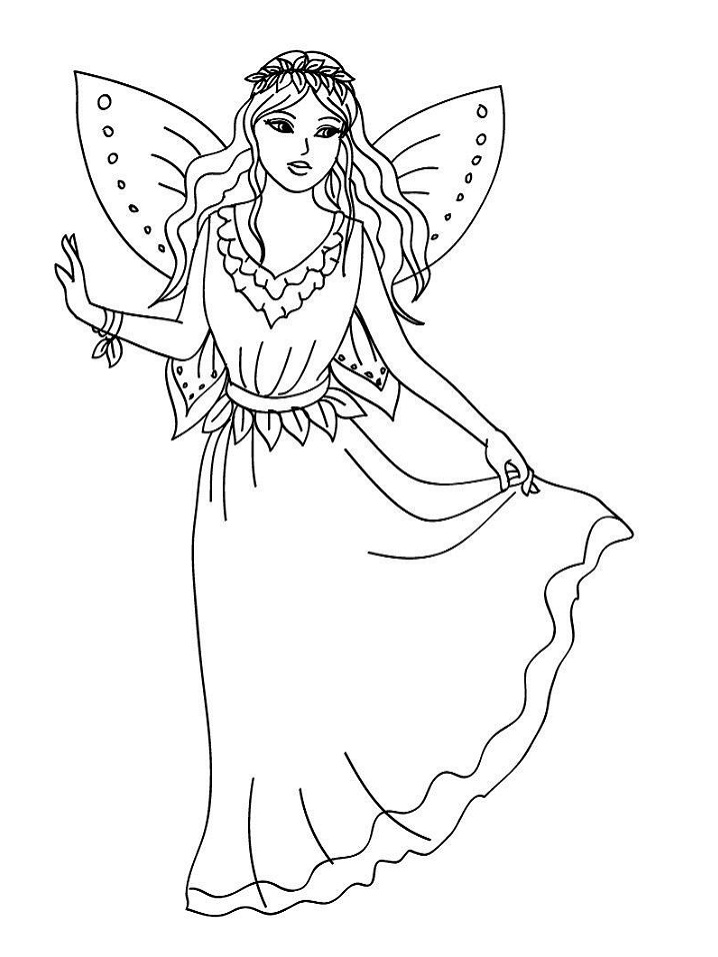 Beautiful Fairy in Dress