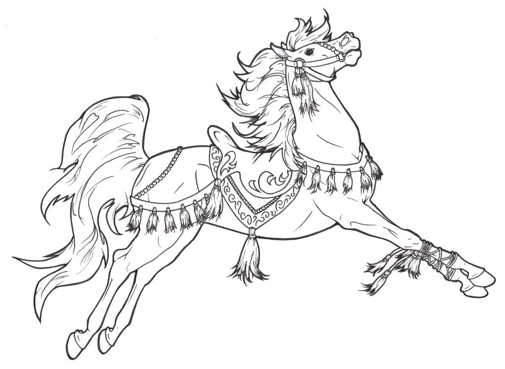 Beautiful Horse S5761 Coloring Page