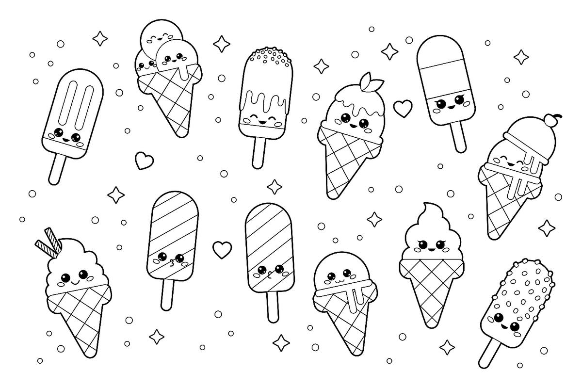 Beautiful Ice Cream Coloring Pages   Coloring Cool
