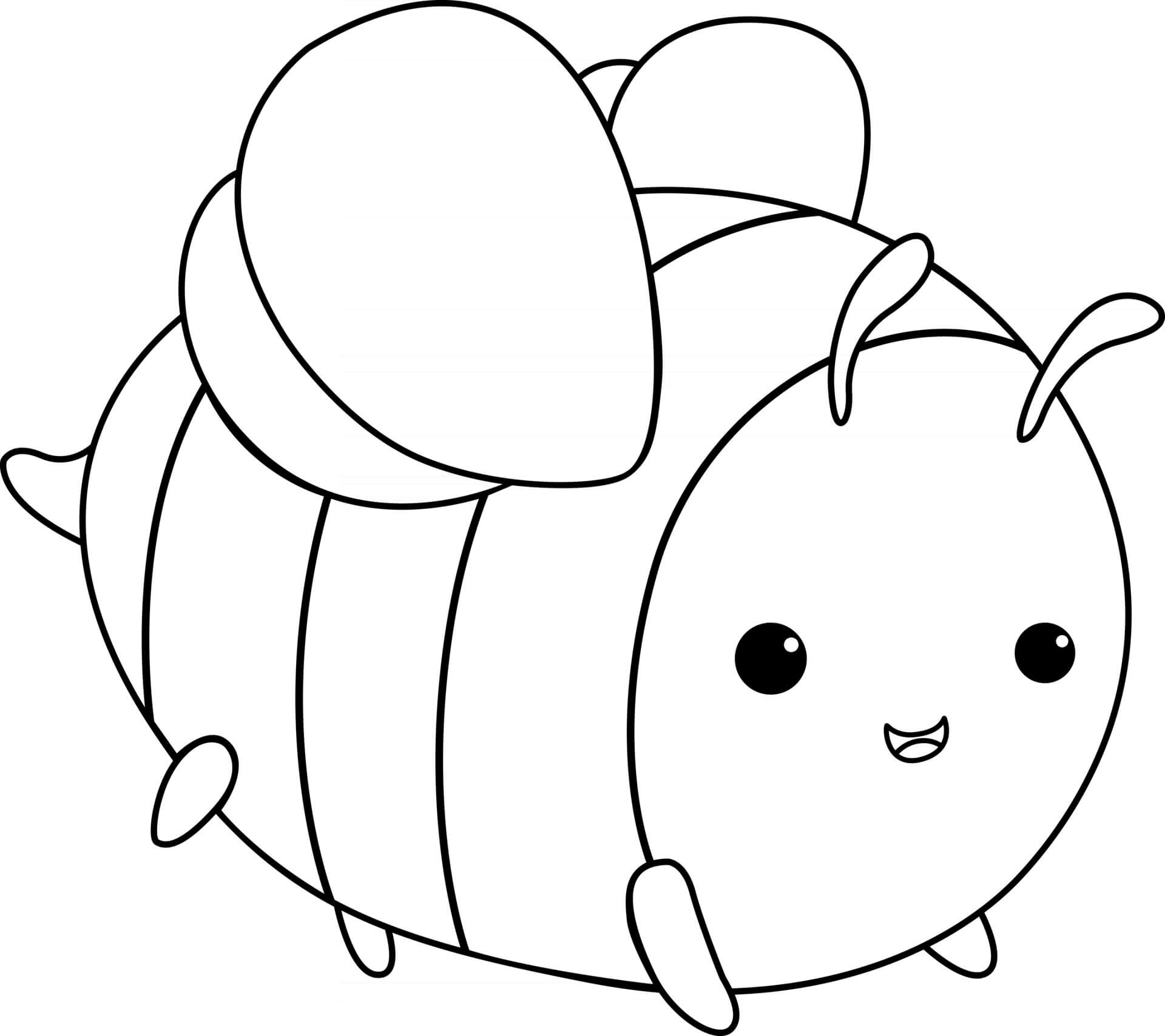 Bee Cute Animal Coloring Pages   Coloring Cool