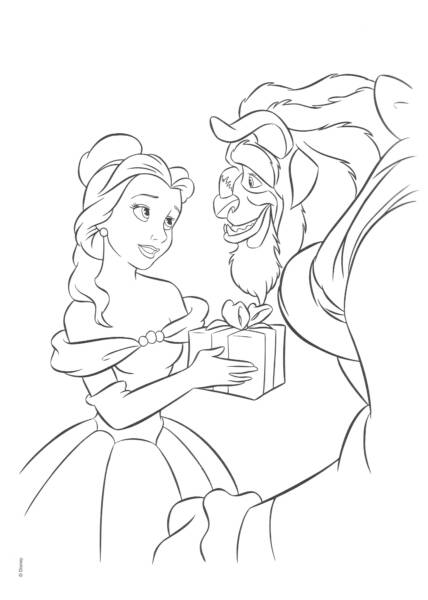 Belle Gives Beast Present Disney Princess 8d8e